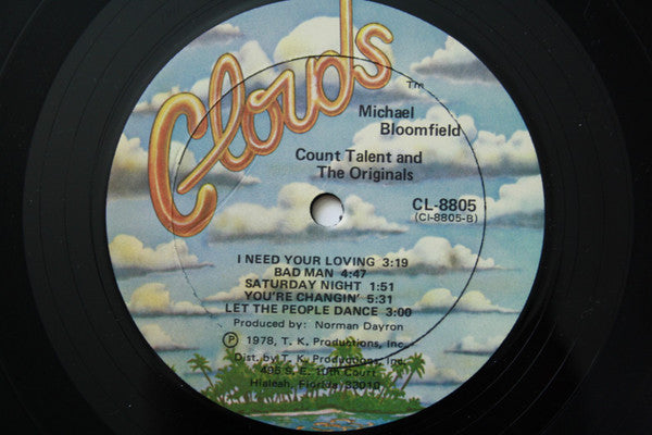 Mike Bloomfield : Count Talent And The Originals (LP, Album)