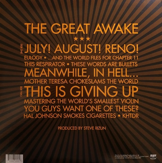 The Flatliners : The Great Awake (LP, Album)