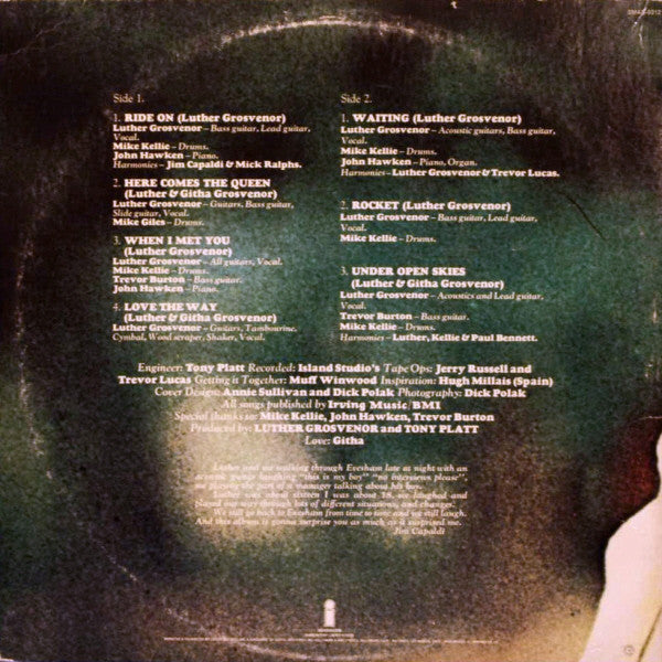 Luther Grosvenor : Under Open Skies (LP, Album, Win)