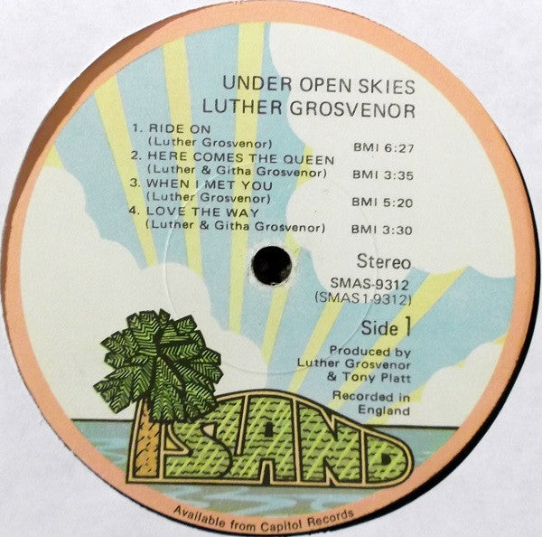 Luther Grosvenor : Under Open Skies (LP, Album, Win)