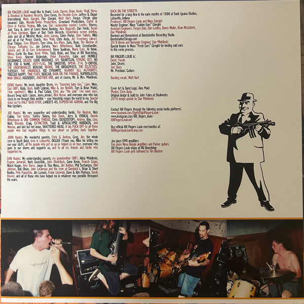 88 Fingers Louie : Back On The Streets (LP, Album, RE, RM, Blu)