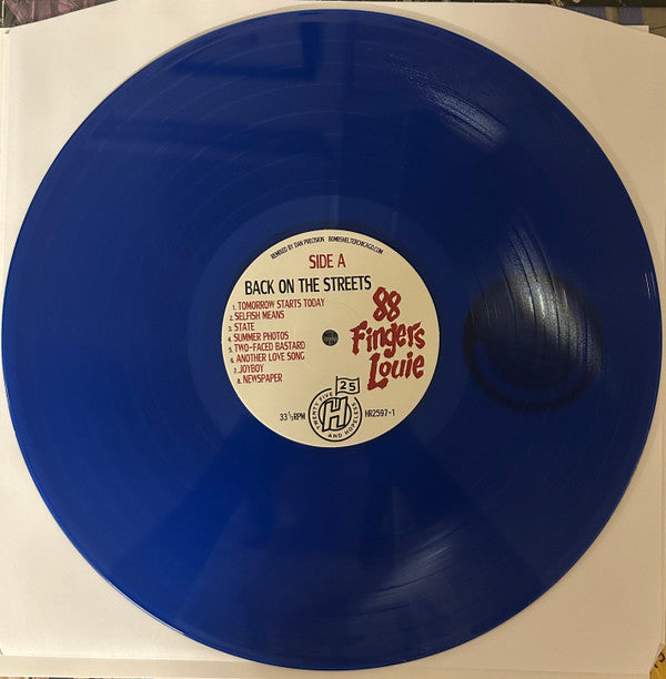 88 Fingers Louie : Back On The Streets (LP, Album, RE, RM, Blu)