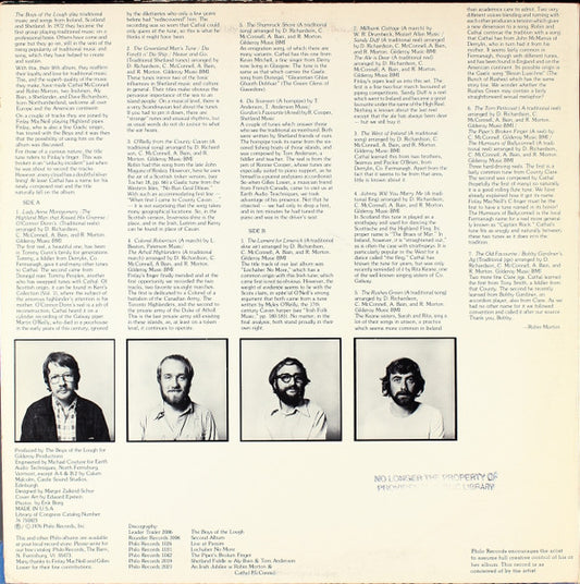 The Boys Of The Lough : The Piper's Broken Finger (LP, Album)