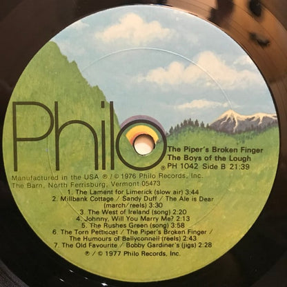 The Boys Of The Lough : The Piper's Broken Finger (LP, Album)