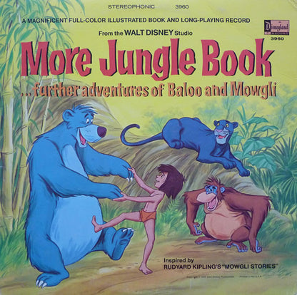 Phil Harris, Louis Prima : More Jungle Book...Further Adventures Of Baloo And Mowgli (LP, Album, RP)