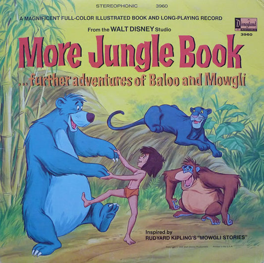 Phil Harris, Louis Prima : More Jungle Book...Further Adventures Of Baloo And Mowgli (LP, Album, RP)
