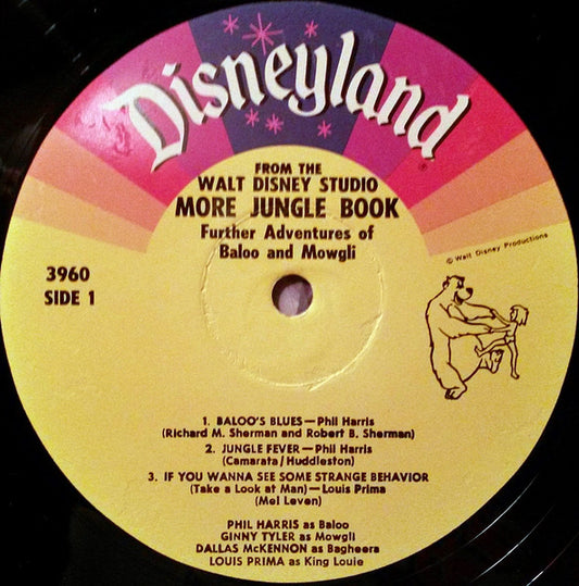Phil Harris, Louis Prima : More Jungle Book...Further Adventures Of Baloo And Mowgli (LP, Album, RP)