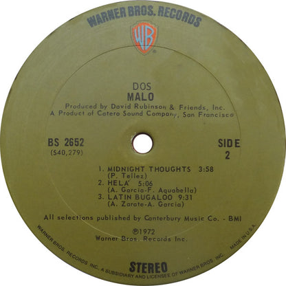 Malo (2) : Dos (LP, Album, Pit)