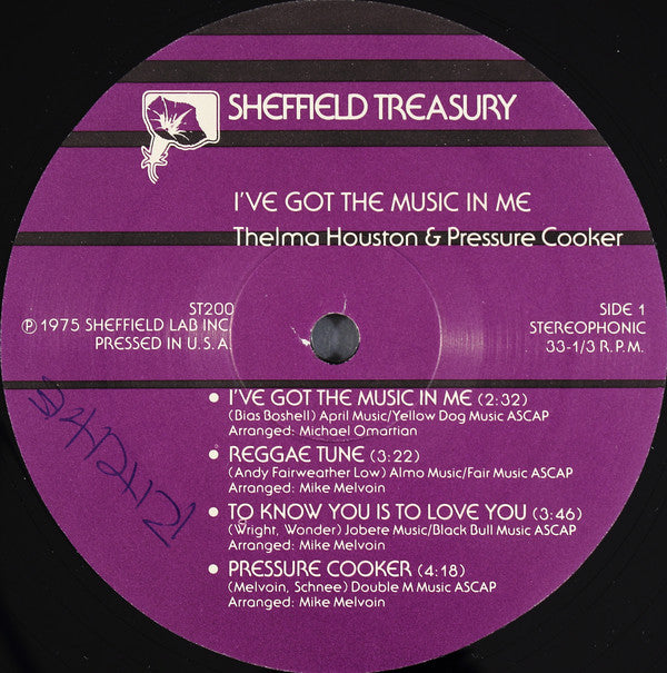 Thelma Houston & Pressure Cooker : I've Got The Music In Me (LP, Album, RE)