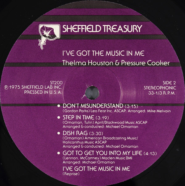Thelma Houston & Pressure Cooker : I've Got The Music In Me (LP, Album, RE)