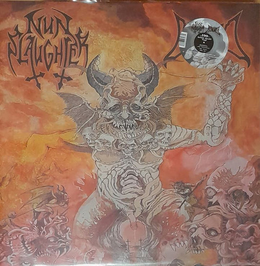 NunSlaughter / Blood (5) : Blood / NunSlaughter (12", MiniAlbum, Cle)