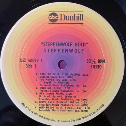 Steppenwolf : Steppenwolf Gold (Their Great Hits) (LP, Comp)