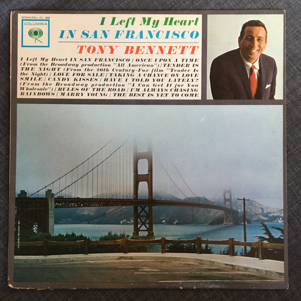 Tony Bennett : I Left My Heart In San Francisco (LP, Album, Mono, Pit)