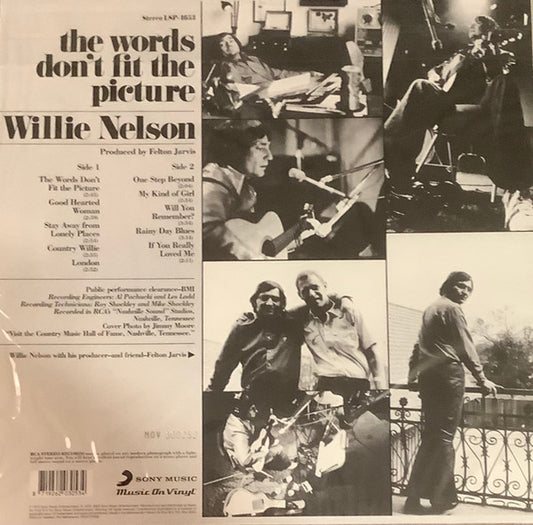 Willie Nelson : The Words Don't Fit The Picture (LP, Album, Ltd, Num, RE, Blu)