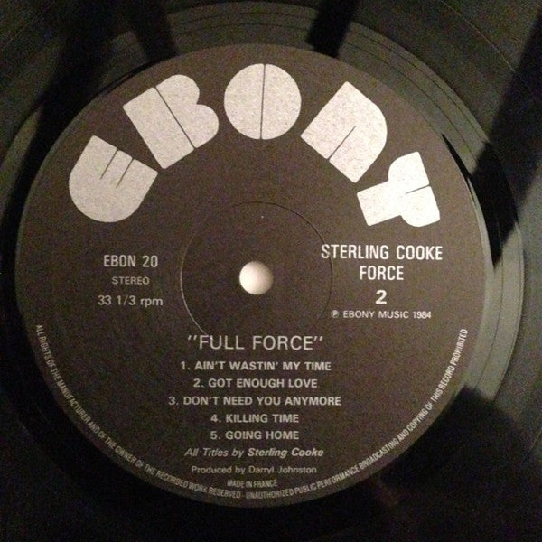 The Sterling Cooke Force : Full Force (LP, Album)