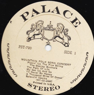 Various : Mountain Folk Song Concert (LP, Comp)