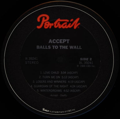 Accept : Balls To The Wall (LP, Album, Pit)