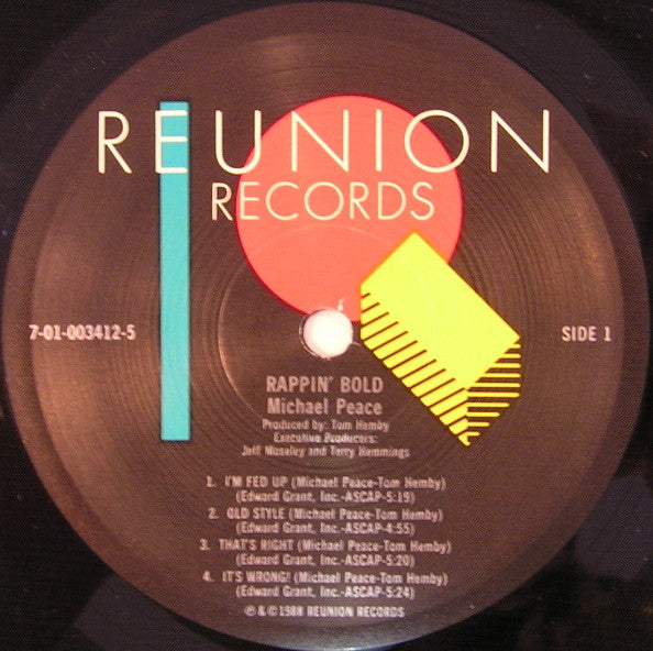 Michael Peace : Rappin' Bold (LP, Album)