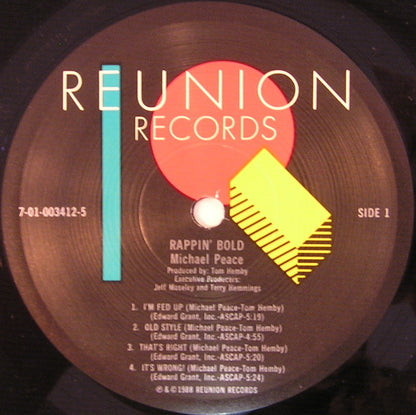 Michael Peace : Rappin' Bold (LP, Album)