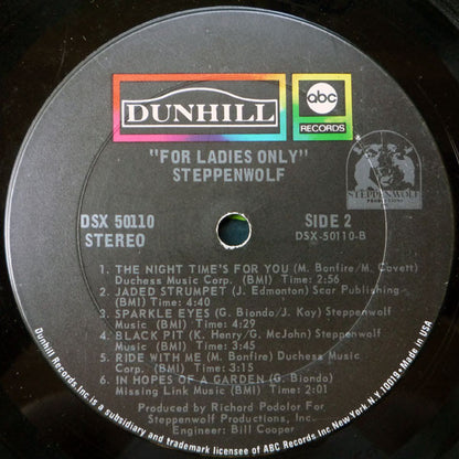 Steppenwolf : For Ladies Only (LP, Album, Ter)