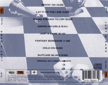 Triumph (2) : Just A Game (CD, Album, RE, RM)