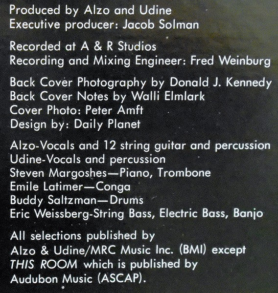 Alzo & Udine : C'mon And Join Us! (LP, Album)