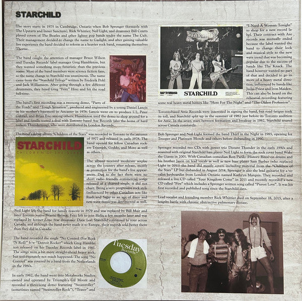 Starchild (24) : Steamroller (LP, Album, Ltd, Num, Whi)