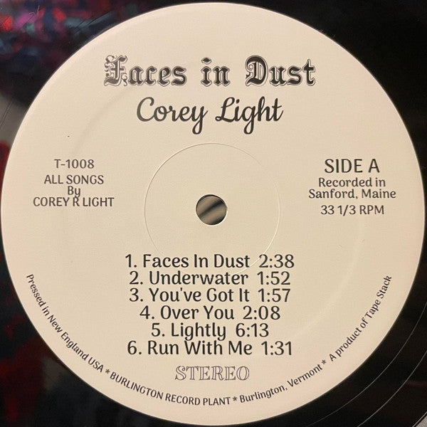 Corey Light : Faces In Dust (LP, Album, Ltd)