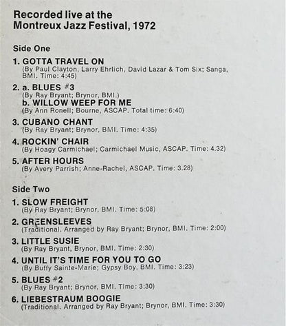 Ray Bryant : Alone At Montreux (LP, Album)