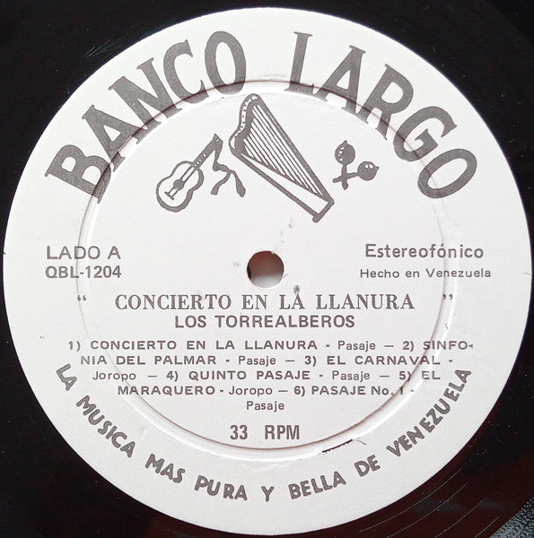 Los Torrealberos, Juan Vicente Torrealba : Concierto En La Llanura (Música Tipica Venezuelana) Vol. 1 (LP, Album)