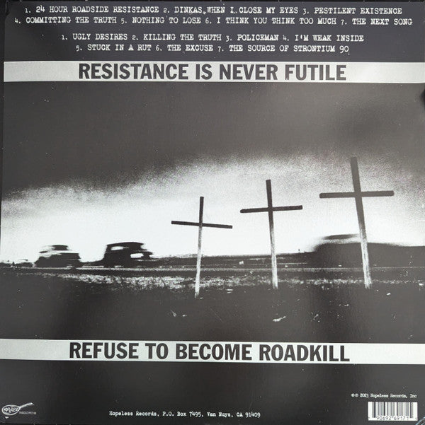 Against All Authority : 24 Hour Roadside Resistance (LP, Album, RE, Red)