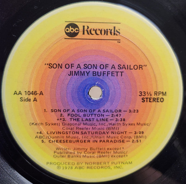 Jimmy Buffett : Son Of A Son Of A Sailor (LP, Yel)