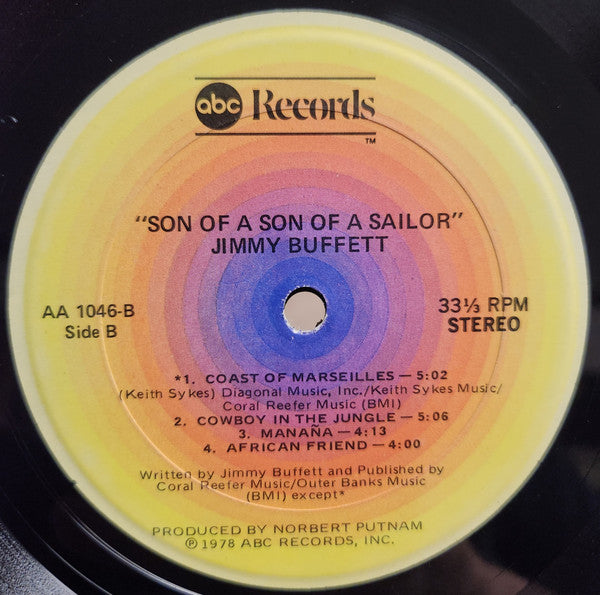 Jimmy Buffett : Son Of A Son Of A Sailor (LP, Yel)