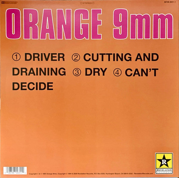 Orange 9mm : Orange 9mm (12", Ltd, RP, yel)