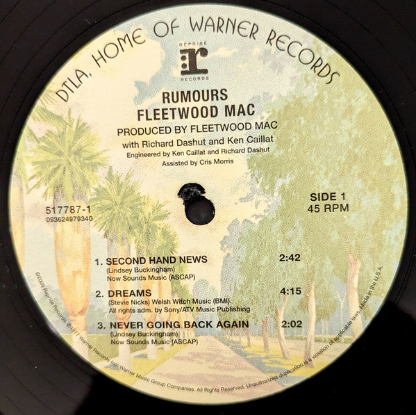 Fleetwood Mac : Rumours (2x12", Album, RE, RP, 180)