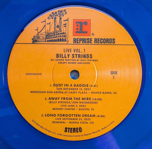 Billy Strings : Live Vol. 1 (2xLP, Album, Ltd, Blu)