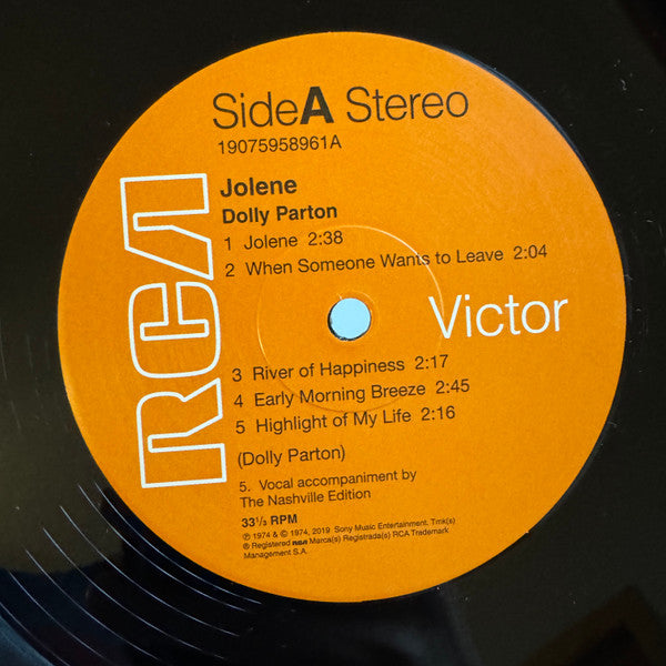 Dolly Parton : Jolene (LP, Album, RE, 140)