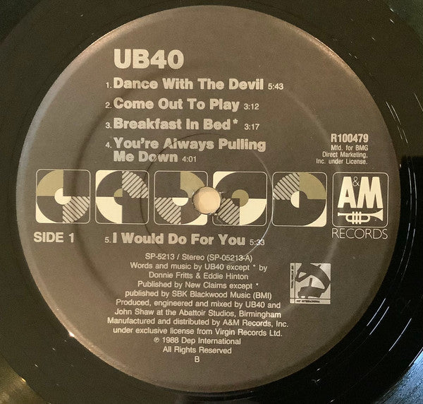 UB40 : UB40 (LP, Club, BMG)