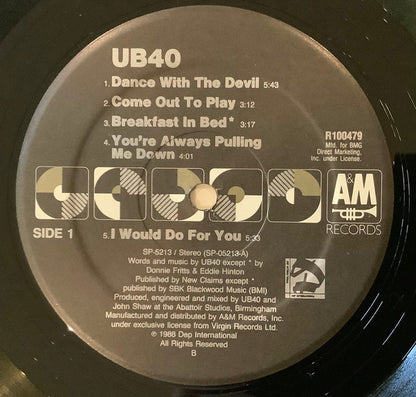 UB40 : UB40 (LP, Club, BMG)