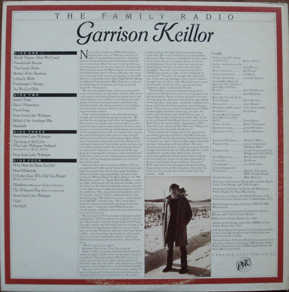 Garrison Keillor : The Family Radio (2xLP, Gat)