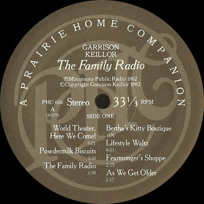 Garrison Keillor : The Family Radio (2xLP, Gat)