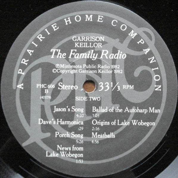 Garrison Keillor : The Family Radio (2xLP, Gat)