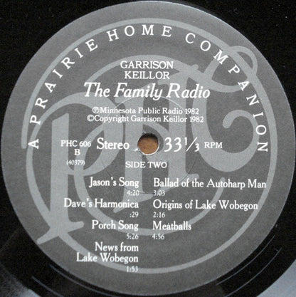 Garrison Keillor : The Family Radio (2xLP, Gat)