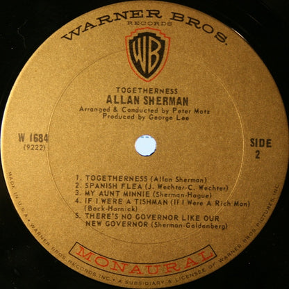Allan Sherman : Togetherness (LP, Album, Mono)