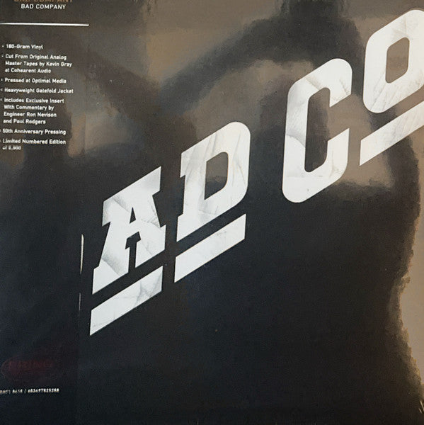 Bad Company (3) : Bad Company (LP, Album, Ltd, Num, RE, 180)