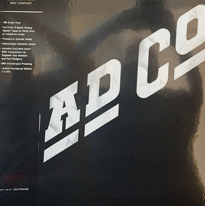 Bad Company (3) : Bad Company (LP, Album, Ltd, Num, RE, 180)