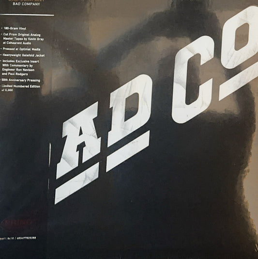 Bad Company (3) : Bad Company (LP, Album, Ltd, Num, RE, 180)