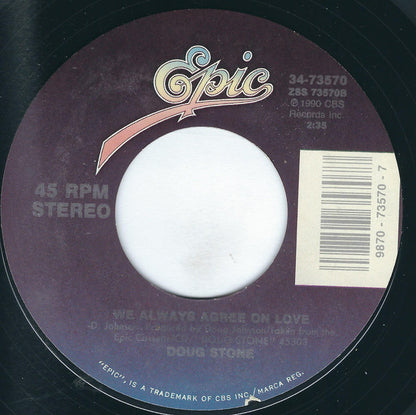 Doug Stone : These Lips Don't Know How To Say Goodbye (7", Single, Styrene, Car)