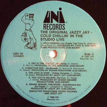 The Original Jazzy Jay* : Cold Chillin' In The Studio Live (LP, Comp, Pin)