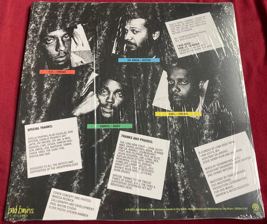 Bad Brains : I Against I (LP, Album, RE, RM, Gre)